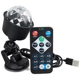 Resim Powermaster Pm-37731 Rgb Led Hareketli Disko Topu Ve Sahne Aydınlatma Lambası Uzaktan Kumandalı Siyah 