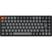 Resim Keychron K2 Max %75 Rgb Türkçe Kablosuz Alüminyum Çerçeve Karbon Siyah Mekanik Klavye 