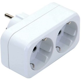 Resim Genel Markalar 2li Golyat Priz Çoklayıcı Çoğaltıcı Kablosuz İkili Priz Topraklı - İkili - Beyaz - Yok - 