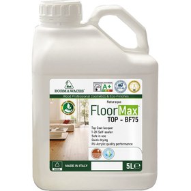 Resim Naturaqua 1-2K Floormax TOP-BF75 / Su Bazlı Parke Verniği - 1 lt / 10 Gloss Deep Matt / Dip - Özel Mat 