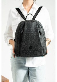 Resim Just Polo Jp Polo Kadın Orijinal 9 Gözlü Büyük Boy Sırt Çantası Ebat: 28 X 33 Cm Siyah 
