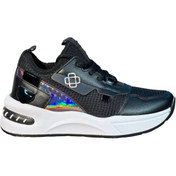 Resim Dgn X9 23y Kadin Kalin Taban File Detayli Bağcikli Sneakers Ayakkabı Siyah 
