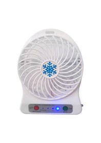 Resim Kablosuz Şarjlı Masa Üstü Mini Renkli Vantilatör 