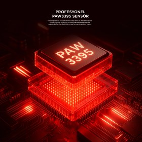 Resim Prote M5 Pro Kablosuz Beyaz Rgb Ledli Şarjlı 26000 Dpi 3395 Sensor Gaming Oyuncu Mouse 