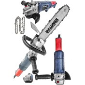 Resim Bulldozer Profesyonel 125MM 2000W Taşlama Makinesi ve Testere 