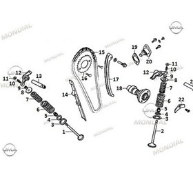 Resim MONDİAL UCG 110 EKSANTRİK MİLİ 