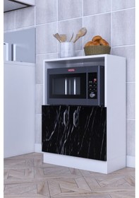 Resim Roma Çok Amaçlı Mutfak Kiler Mikrodalga Fırın Erzak Dolabı 