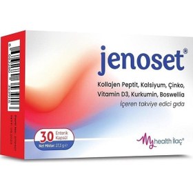 Resim Jenoset Kollajen Peptit Kalsiyum 30 Kapsül 