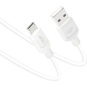 Resim Linktech K448 Strong Micro USB Data/Şarj Kablosu 1mt 2.4A Beyaz 