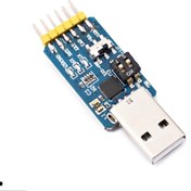 Resim 6'sı 1 arada Çok Fonksiyonlu USB UART/TTL/485/232 Dönüştürücü Modülü, CP2102 Uyumlu, 3.3/5V Çalışma Gerilimi, Oda Elektrik Gücü Kaynağı, Pilsiz, Fiber Malzeme, Mavi 