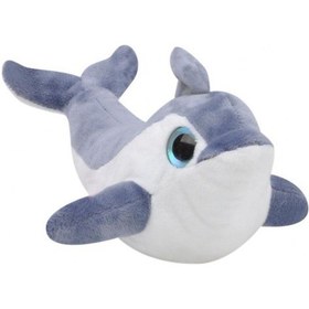 Resim Sevimli Yunus Balığı Peluş Oyuncak 26 Cm Gri 
