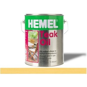 Resim Hemel Teak Oil Şeffaf Tik Yağı 5 Lt 