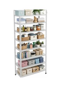 Resim 9 Katlı Galvaniz Çelik Raf - Depo, Arşiv, Kiler, Dosya, Market Rafı 31x93 Cm-200 Cm-0.70 Mm 
