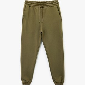 Resim Koton Beli Bağcıklı Şardonlu Cep Detaylı Jogger Kışlık Eşofman Altı Haki 6wam40013mk Haki 