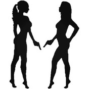 Resim Genel Markalar Ladies With Guns Sticker Araba Oto Arma Duvar Sticker Ev Dekoratif Çıkartma 20 Cm 
