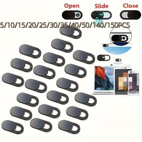 Resim 5/10/15/20/25/30/35/40/45/50/150 Adet Metal Web Kamerası Kapağı, Mobil Telefonlar, Laptoplar ve Bilgisayarlar için Gizlilik Koruma, Kamera Lens Kapakları 