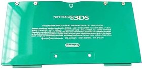 Resim Yeşil Renk 3DS DIY Pil Kapak Plakası Alt Kabuk Değiştirme, Nintendo 3DS El Oyun Konsolları ile Uyumlu, Özel Alt Muhafaza Arka Kapak Plakası Yedek Parça Aksesuarları 
