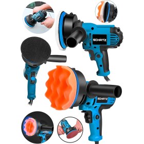 Resim Schatz 450W Elektrikli 125 mm Dikey Polisaj Zımpara Makinesi Mavi M01125 