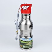 Resim HIRDAVATLAR Çelik Su Matarası / 500 Ml / Gümüş-kırmızı 