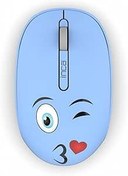 Resim Inca Weeny IWM-245RM Desing 3D Wireless Mouse Mavi 1200 DPI Optik Çözünürlük Çalışma Şekli 2.4GHz 3D Tuş Sol/Orta/Sağ Ergonomik Zarif Kullanım Şekli Konforlu Dokunuş Hissi 