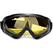 Resim Bisiklet Binme Motokros Güneş Gözlüğü Kayak Snowboard Gözlük Maske Gözlük Kask Taktik Rüzgar Geçirmez Motosiklet Kaskı Gözlük Maskelersarı Gözlükler 