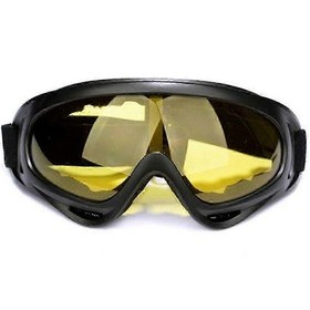 Resim Bisiklet Binme Motokros Güneş Gözlüğü Kayak Snowboard Gözlük Maske Gözlük Kask Taktik Rüzgar Geçirmez Motosiklet Kaskı Gözlük Maskelersarı Gözlükler 