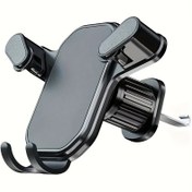 Resim 11.94-17.02 cm Cihazlar için Hava Kanalı Klipsli Araç Telefon Tutacağı, Ayarlanabilir Görüş Açısı, Akıllı Telefon & GPS Desteği, Eller Serbest Uyumlu, ABS Malzeme, Hava Kanalı Montajı 
