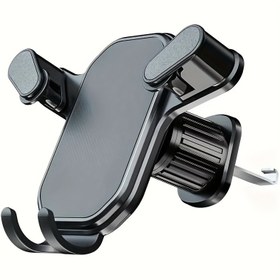 Resim 11.94-17.02 cm Cihazlar için Hava Kanalı Klipsli Araç Telefon Tutacağı, Ayarlanabilir Görüş Açısı, Akıllı Telefon & GPS Desteği, Eller Serbest Uyumlu, ABS Malzeme, Hava Kanalı Montajı 