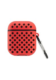 Resim Newface Apple Uyumlu AirPods 3 3.nesil Spor Delikli Kılıf - Kırmızı-siyah 