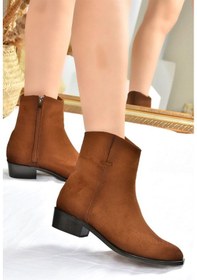 Resim Fox Shoes Taba Süet Günlük Kadın Bot L252681202 