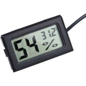 Resim Hubstein Siyah Problu Termometre Sıcaklık Ölçer ve Nem Ölçer Higrometre THR-151 