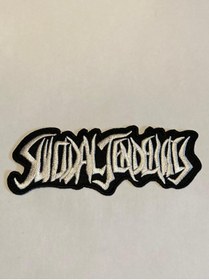 Resim StüdyoÜmitTişört Suıcıdal Tendencıes Whıte Logo Patch-peç,arma Ve Kot Yaması 