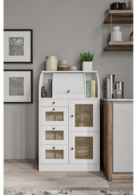 Resim Merlin Mobilya Astana 9 Bölmeli Ekmeklik Kuru Bakliyat Saklama Kileri 