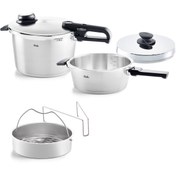 Resim Fissler Vitavit® Premium 8+4 Litre Düdüklü Tencere Seti (Fissler Türkiye Garantili) 