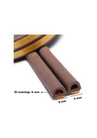 Resim Contacall Bondit 2'li Kauçuk Kapı ve Pencere Izolasyon Bandı Fitili 60x2 120 MT Kahverengi 
