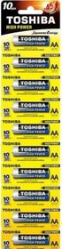 Resim TOSHIBA LR6 KARTELA ALK.KALEM PİL 10LU 