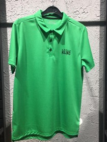 Resim Kilikiti Unisex Çocuk Spor T-Shirt Polo Yaka Yeşil 