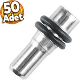 Resim Badem10 Raf Pimi Çift Contalı Cam Ahşap Metal Tutucu Çivisi Mobilya Dolap Pimi Metal (50 Adet) 