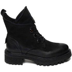 Resim Bestello Bağcıklı Termo Taban Düz Bot 332-1050 Kadın Bot Siyah 