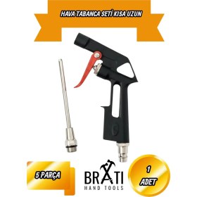 Resim BRATİ HAND TOOLS Hava Tabanca Seti Kısa Uzun 5 Parça 