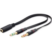 Resim AoGo Mikrofon Kulaklık Ayırıcı 3.5mm Stereo 