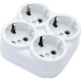 Resim De-Pa Depa Dörtlü Topraklı Fişli Priz Golyat 