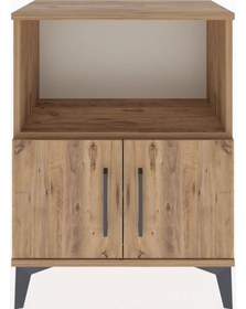 Resim Arges Komodin Tek Raflı Tek Çekmeceli 60x30x80 Çam-çam Çam 