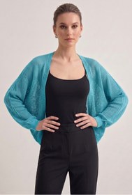 Resim Neden Tekstil Premium Ajurlu İnce Triko Bolero Hırka 