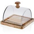 Resim Madera Dikdörtgen Kek Saklama Fanusu 15x19x19 Cm 