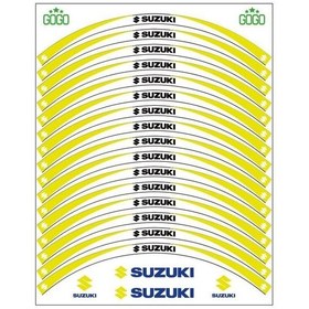 Resim SUZUKİ SARI BEYAZ UYUMLU REFLEKTÖRLÜ JANT ŞERİDİ 