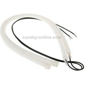 Resim Sones 2 Adet 12v Araba Gündüz Farları Yumuşak Makale Lambası, Mavi Işık, Uzunluk: 30cm 