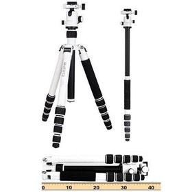 Resim Benro / Mefoto A-1350Q1W Mag.Alum.Colorful Travel Angel Tripod (White) 