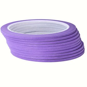 Resim 10 adet NCIBUIN Mor Washi Bant, 3mm x 25m - Boyama, DIY El Sanatları & Plastik, Ahşap, Cam, Metal Yüzeylerde Boya Maskesi için İdeal, Boyama Malzemeleri 