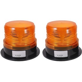 Resim Monyee 2 Adet Amber Led Flaş Acil Uyarı Lambası, 12v-24v Kamyon İçin, Toz Yağmur Karda Parlak, Dayanıklı Ve Uzun Ömürlü 